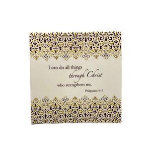 Sacred Scripture Inspirational Table Decor plaque Size 7 Inch X 7 Inch